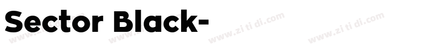 Sector Black字体转换